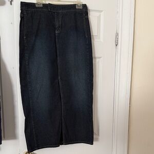 New York & Company Indigo Midi Skirt